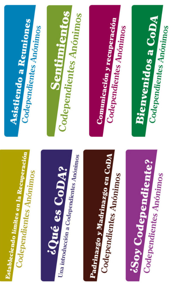 Plegables informativos sobre codependencia.